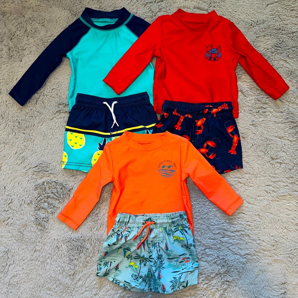 Carter’s Baby Boys 9 Month Swim Sets